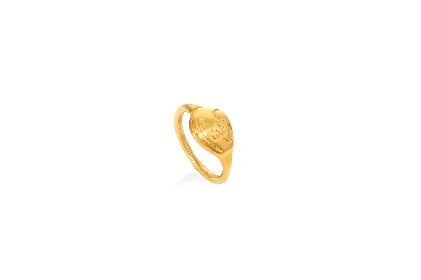 φως | fos goldplated "pebble" ring