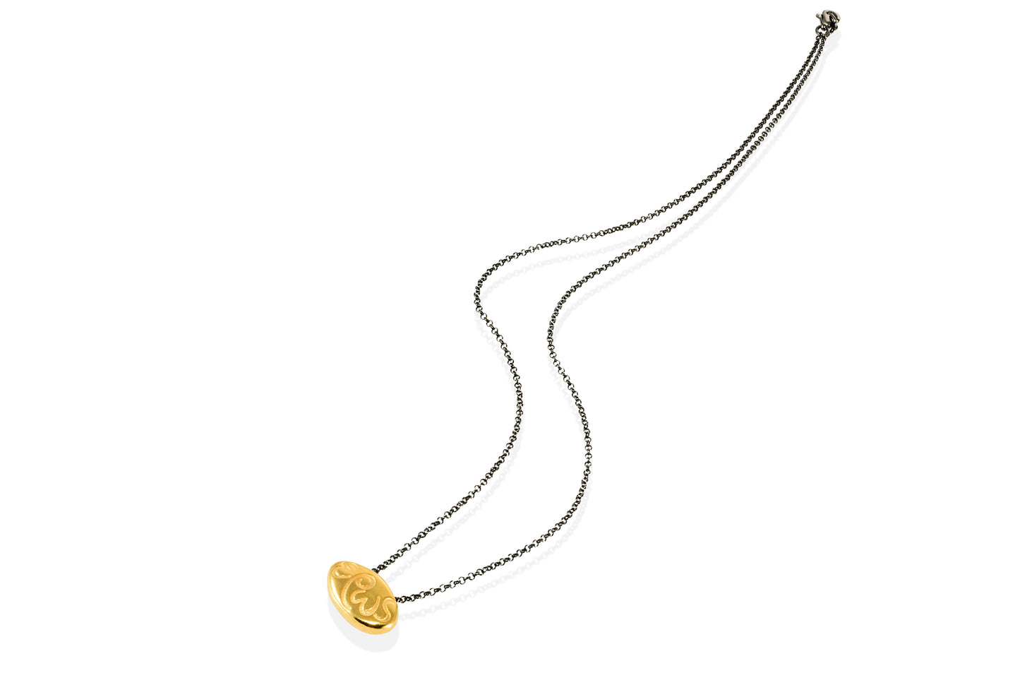 έρως | eros goldplated silver "pebble" pendant