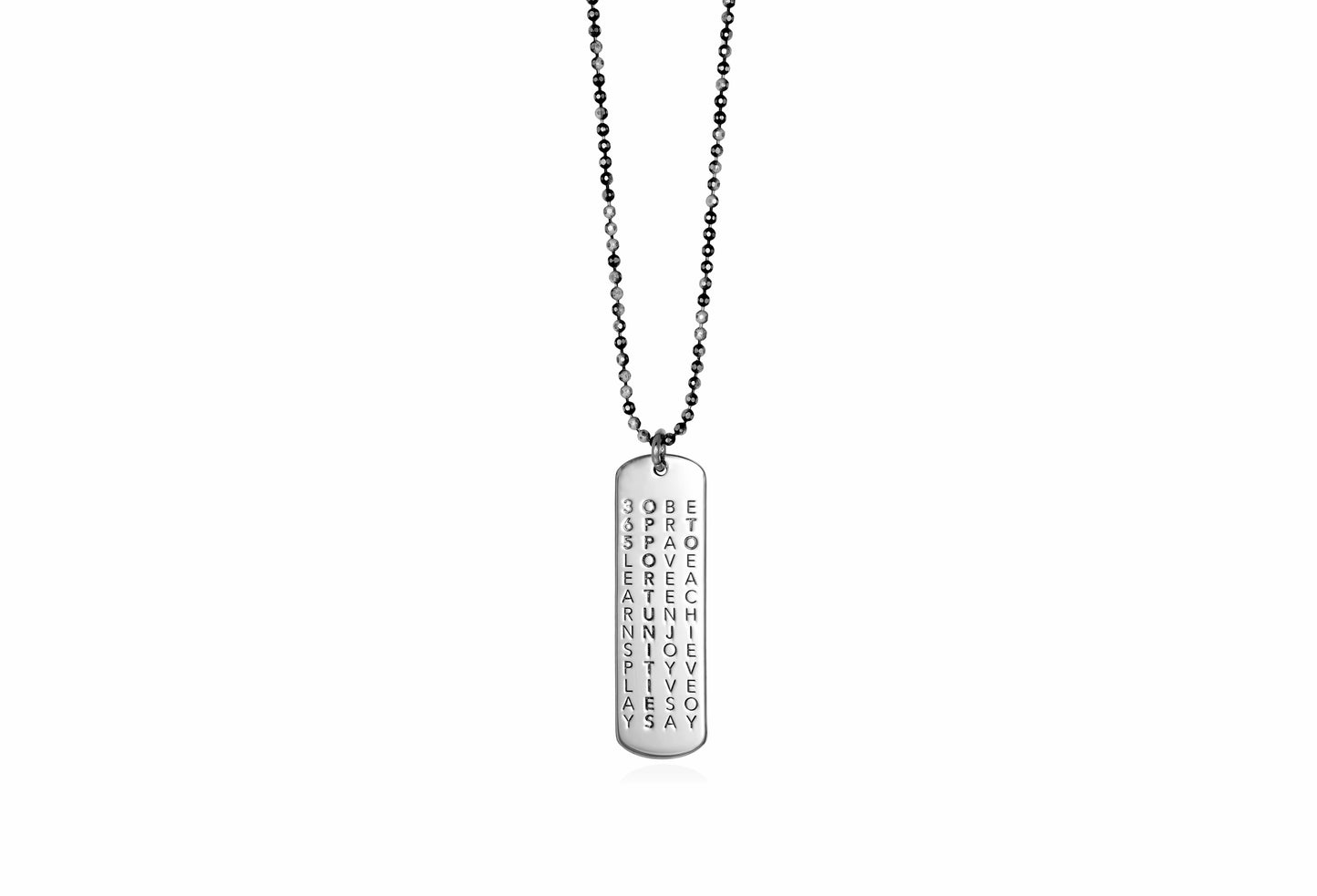 365 days ~ word puzzle | tag pendant