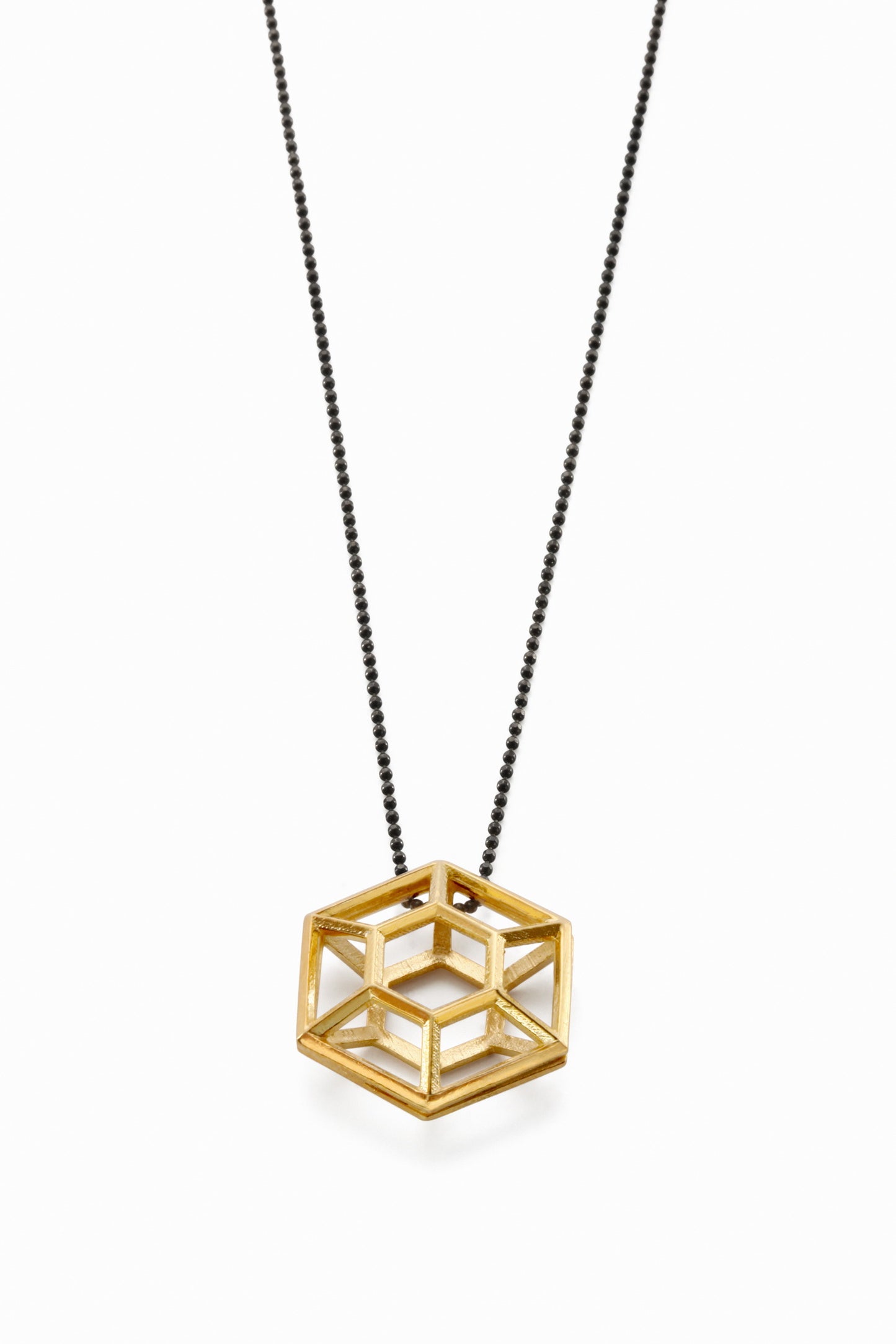 Round | large goldplated silver pendant