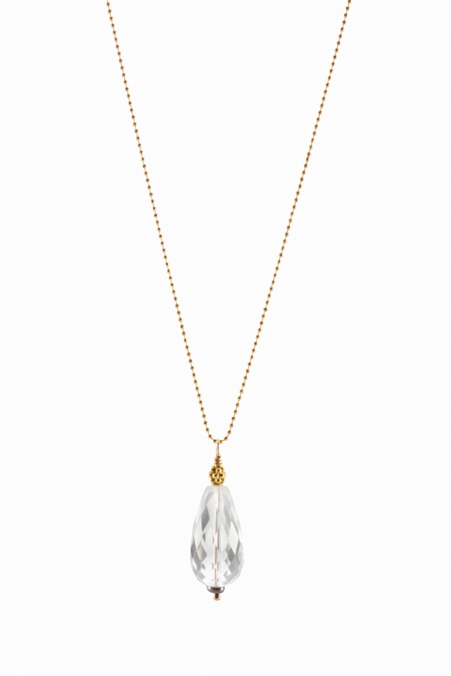 acorn pendant | quartz crystal drop