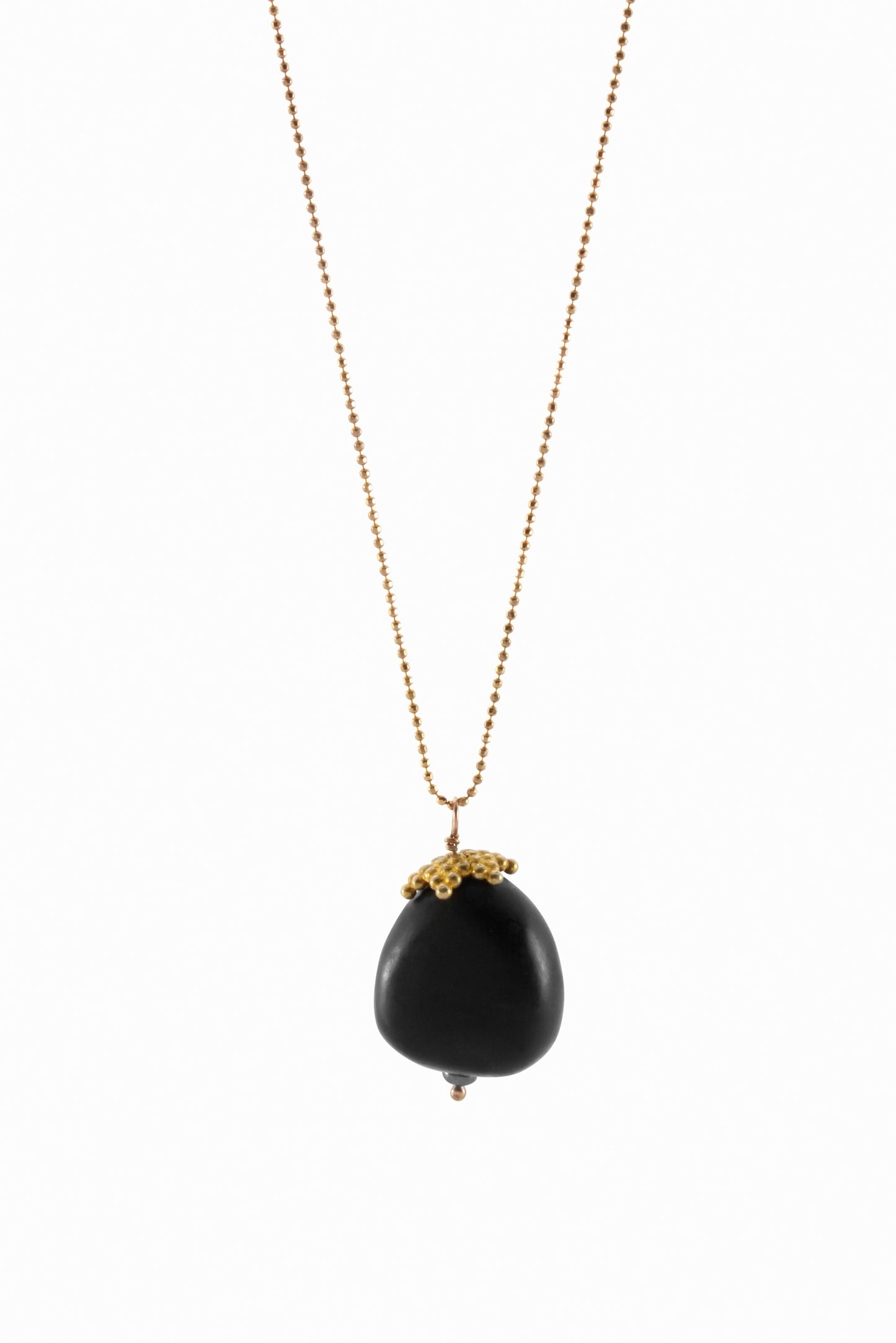acorn pendant | ebony wood