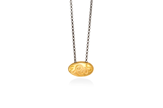 έρως | eros goldplated silver "pebble" pendant