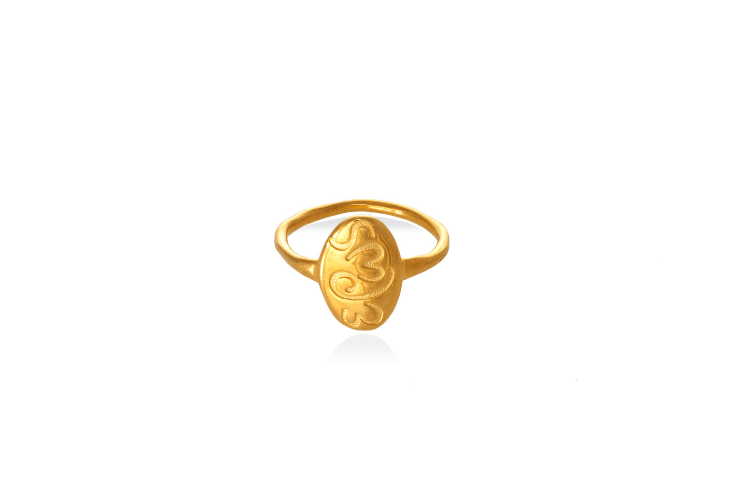 έρως | eros goldplated "pebble" ring