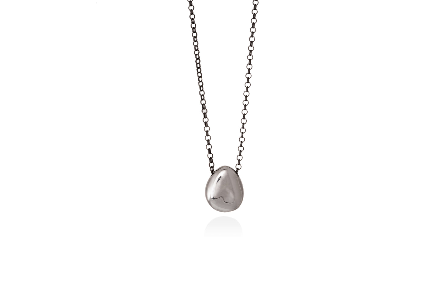 silver "pebble" pendant