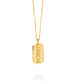MOMMY | mini tag 18k gold plated vermeil pendant
