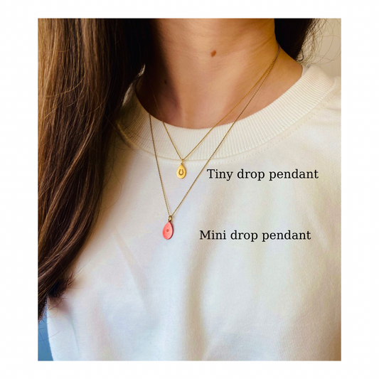 Eggs | Mini drop pendant goldplated silver 925