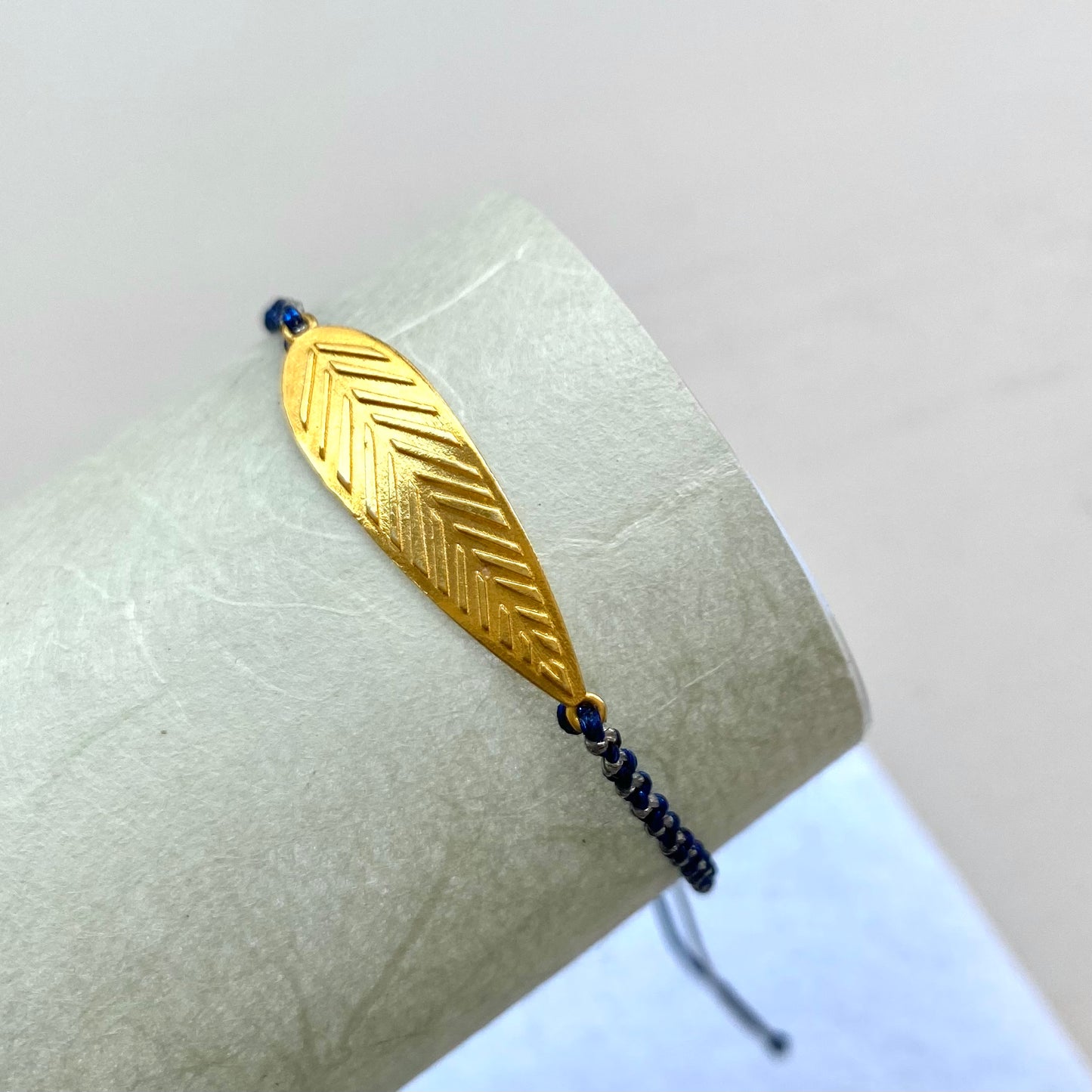 Fyllo large velonies/stitches collection | silver macrame bracelet