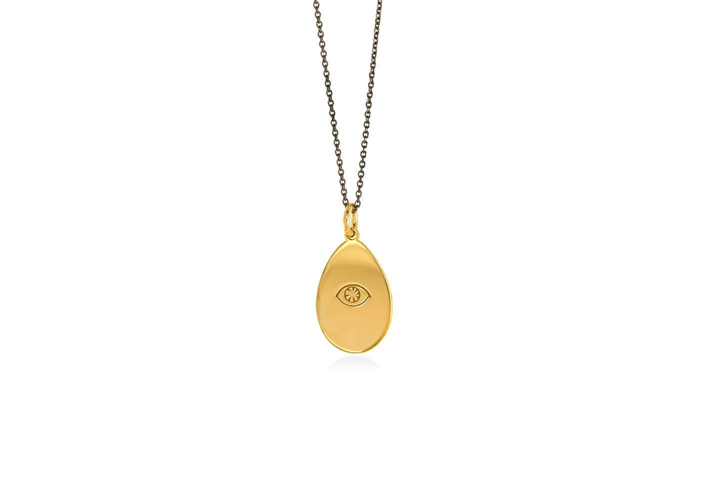 Eggs | Tiny drop pendant goldplated silver