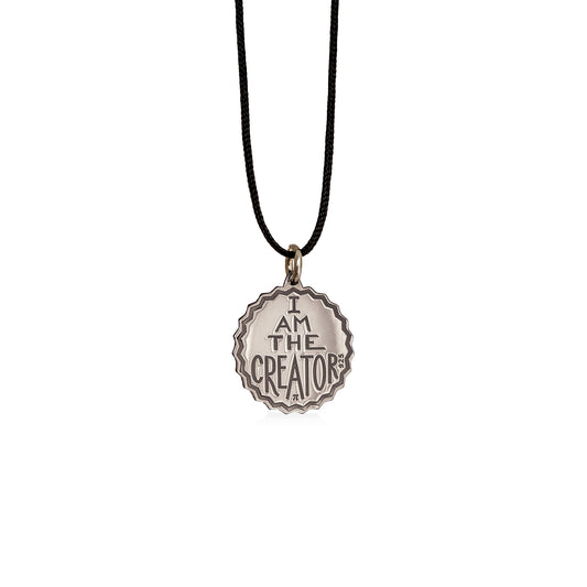 the creator | lucky charm | silver rhodium plated pendant