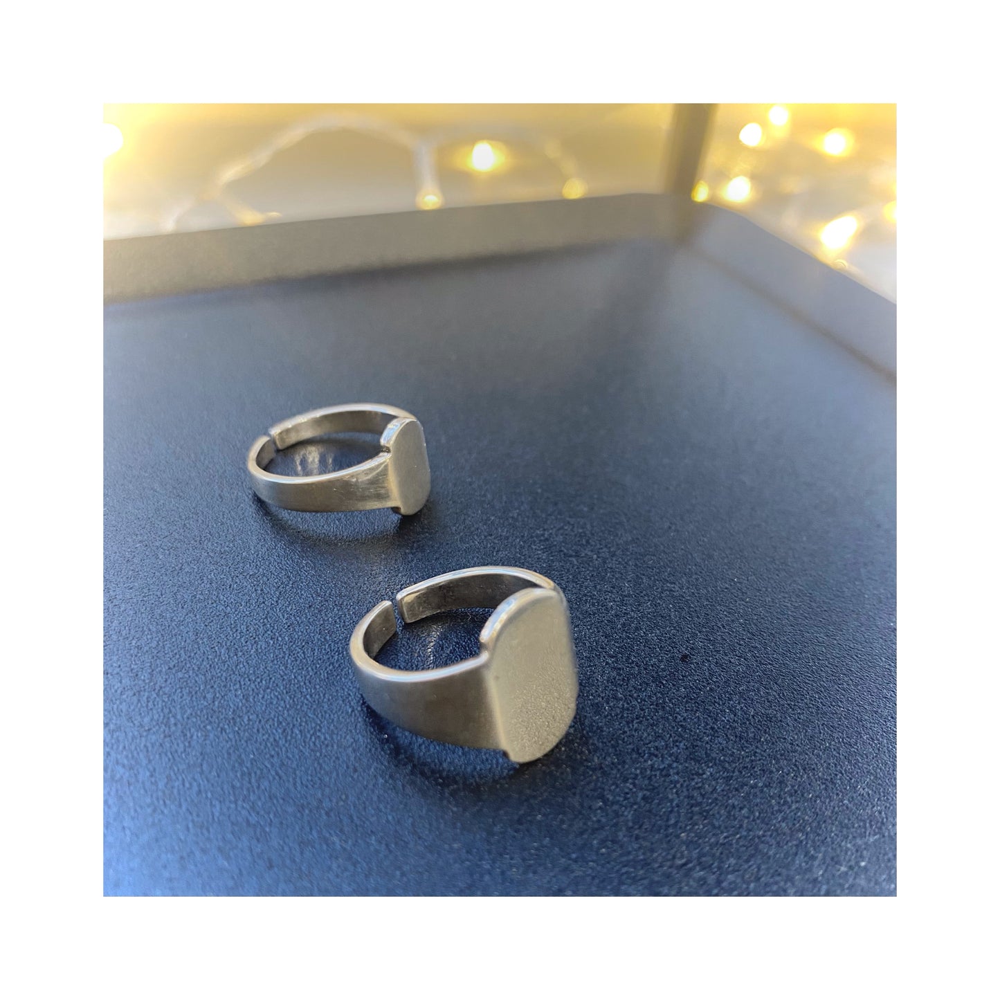 monogram signet ring mini | silver 925 tag ring