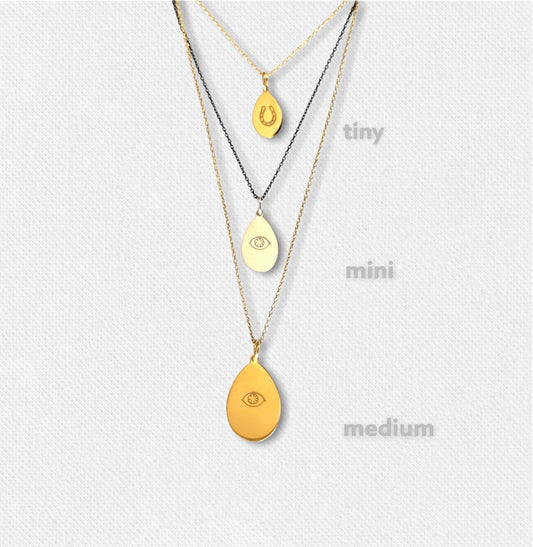 Eggs | Mini drop pendant silver 925