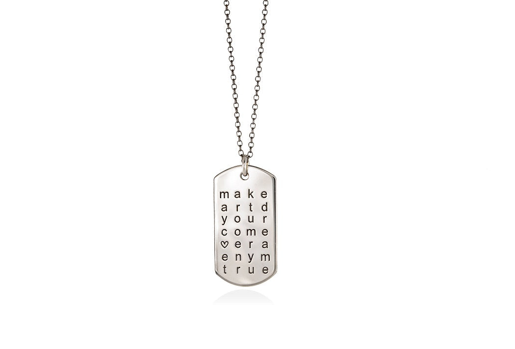 Make your dream ~ word puzzle | tag pendant