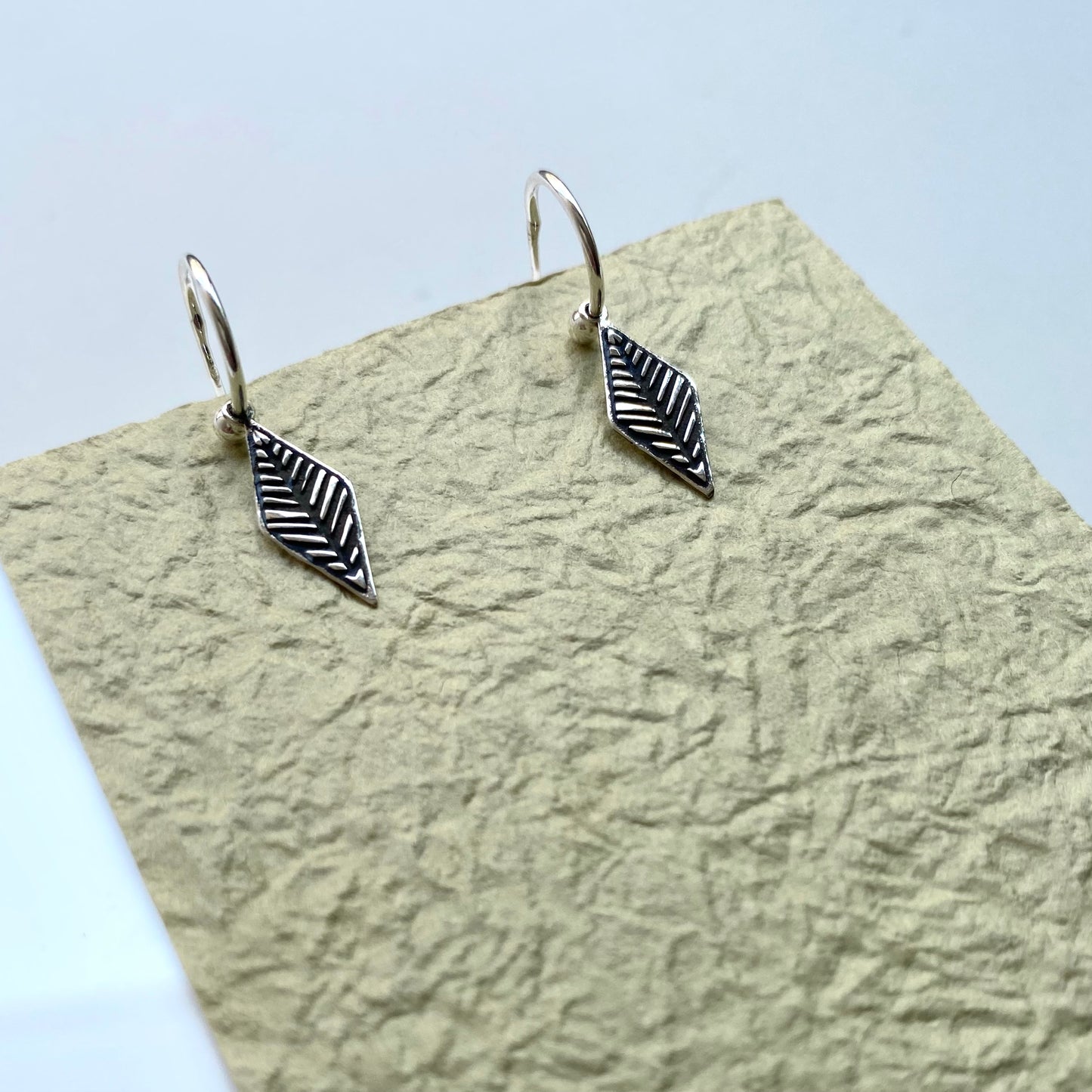 Romvos velonies/stitches | small hoop earrings silver or goldplated