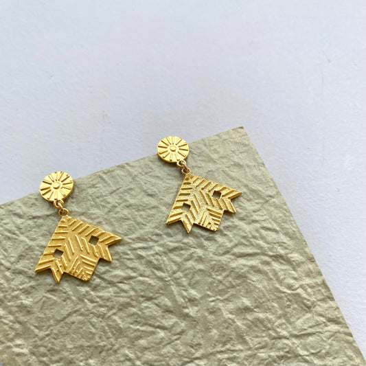 Founta velonies/stitches | earrings silver or goldplated