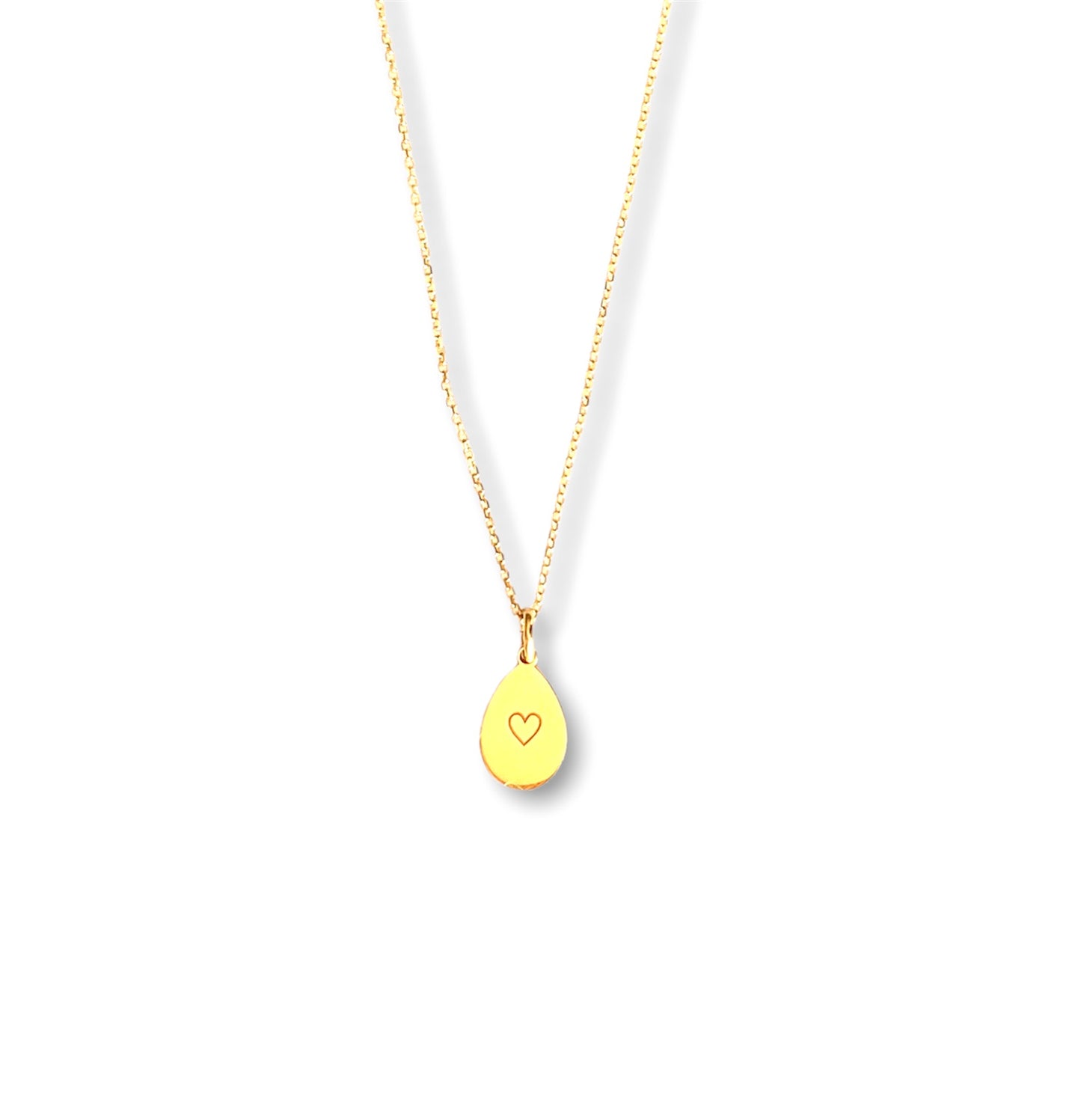 Eggs | Tiny drop pendant goldplated silver