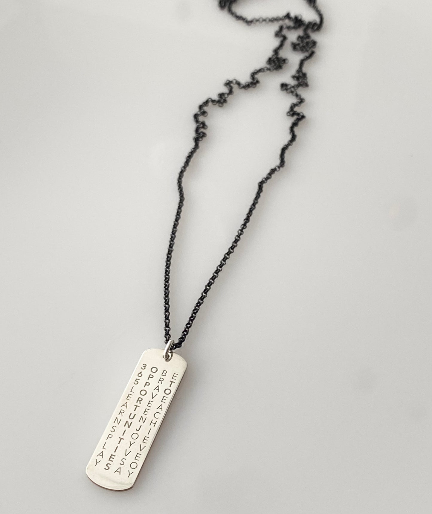 365 days ~ word puzzle | tag pendant