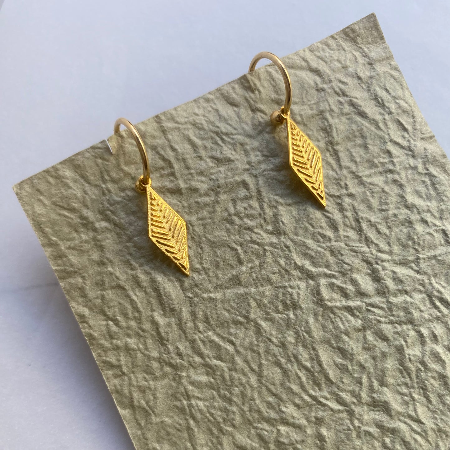 Romvos velonies/stitches | small hoop earrings silver or goldplated