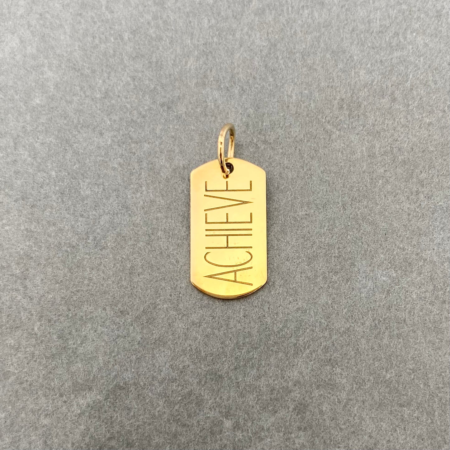 ACHIEVE | medium tag pendant