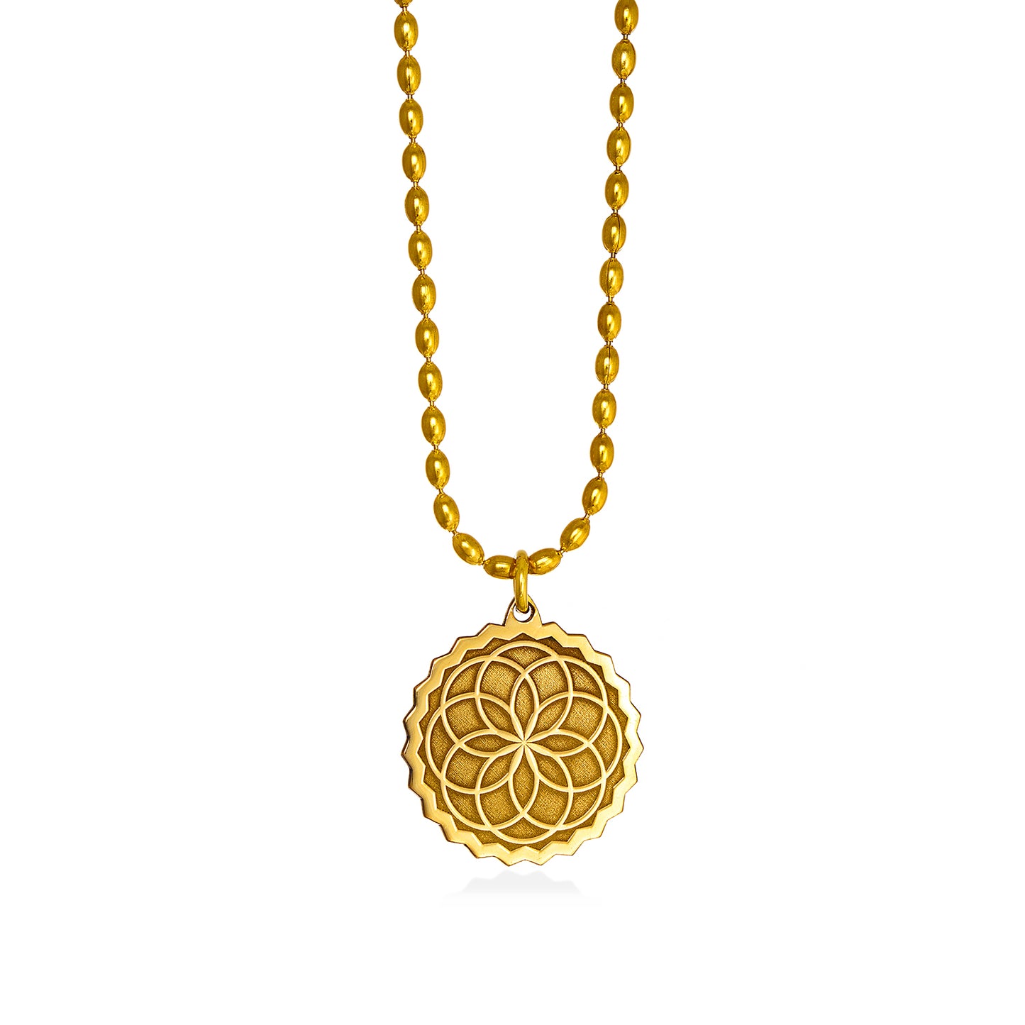 the creator | lucky charm | long brass pendant