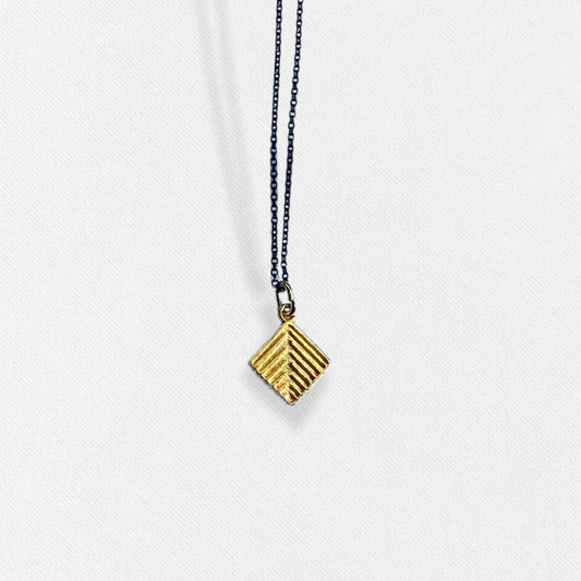 square velonies/stitches | small silver pendant 4538 4539