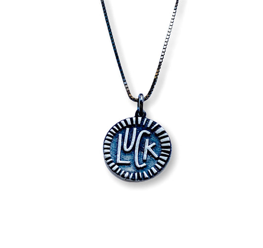 Luck | silver coin pendant