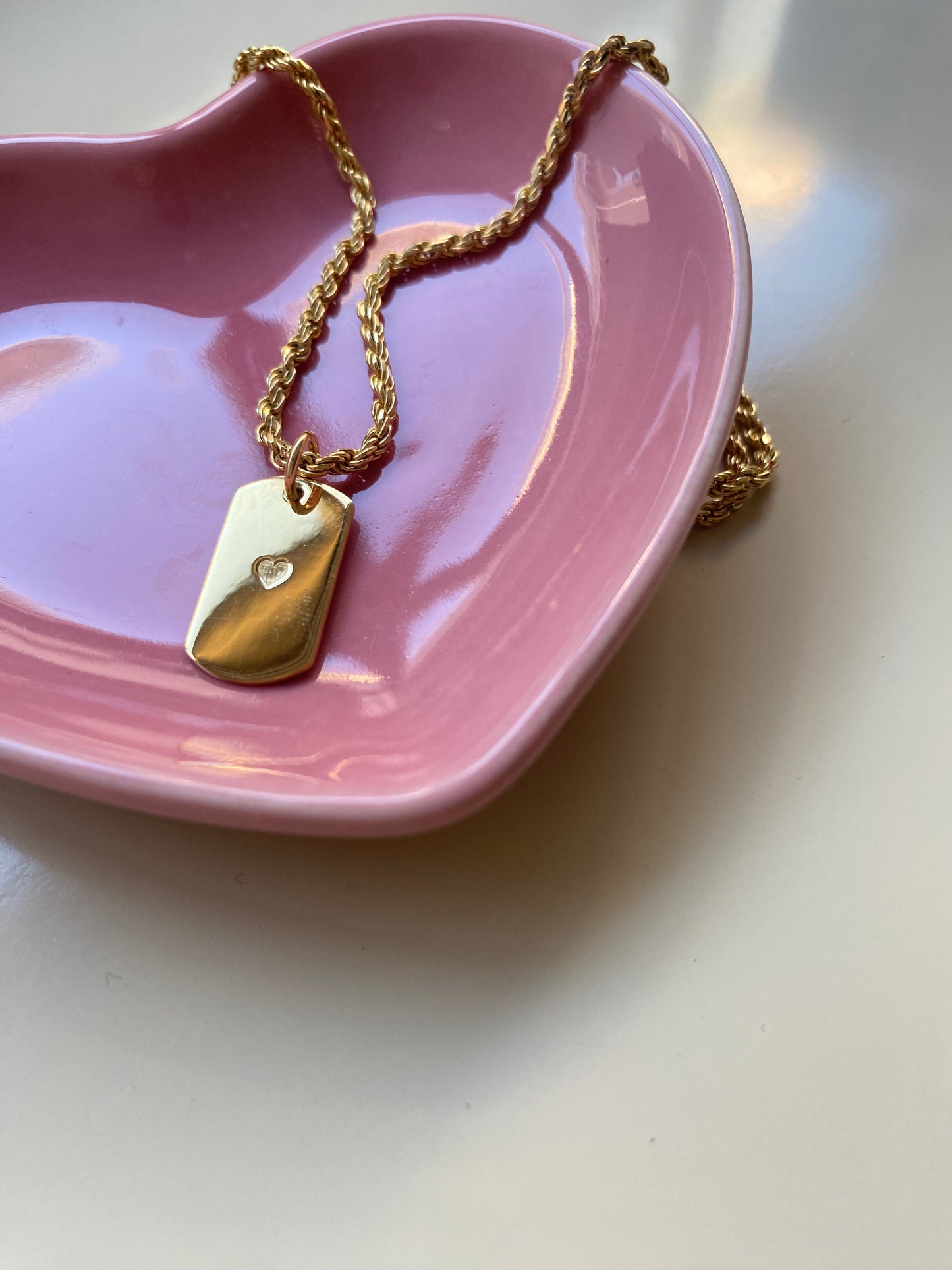 HEART | medium tag pendant