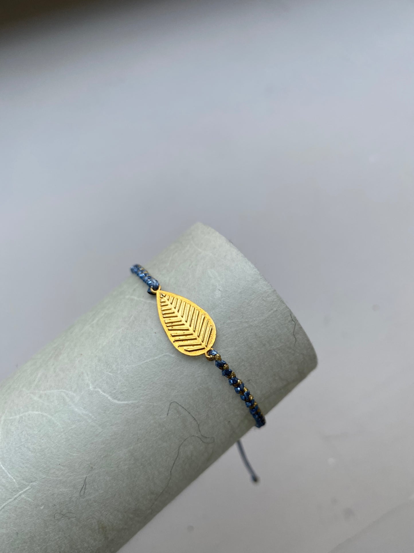Fyllo small velonies/stitches collection | silver macrame bracelet