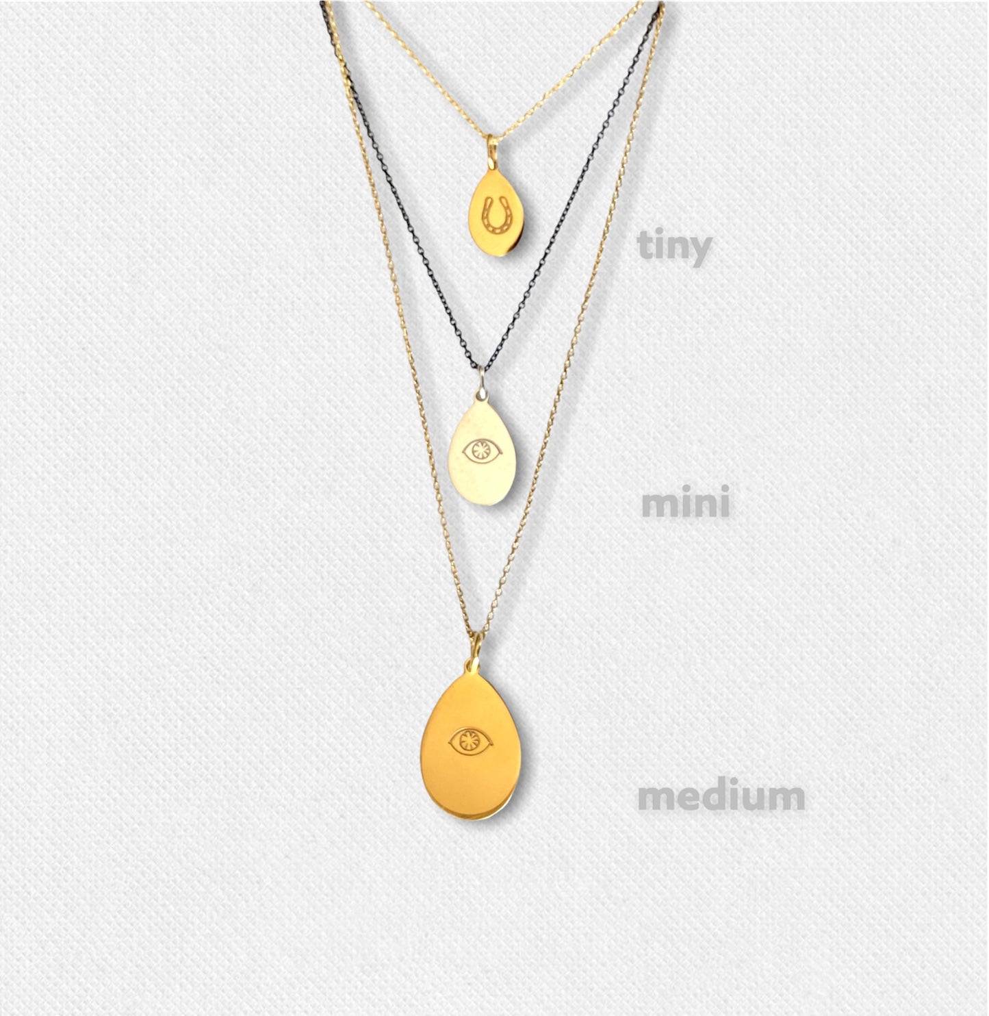 Eggs | Mini drop pendant goldplated silver 925