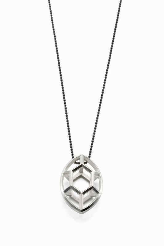 Navette | large silver pendant