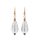 acorn earrings | quartz crystal drops