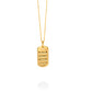 LOVE | mini tag 18k gold plated vermeil pendant