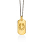 HORSESHOE | mini tag 18k gold plated vermeil pendant