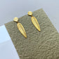 Large fyllo velonies/stitches | earrings silver or goldplated