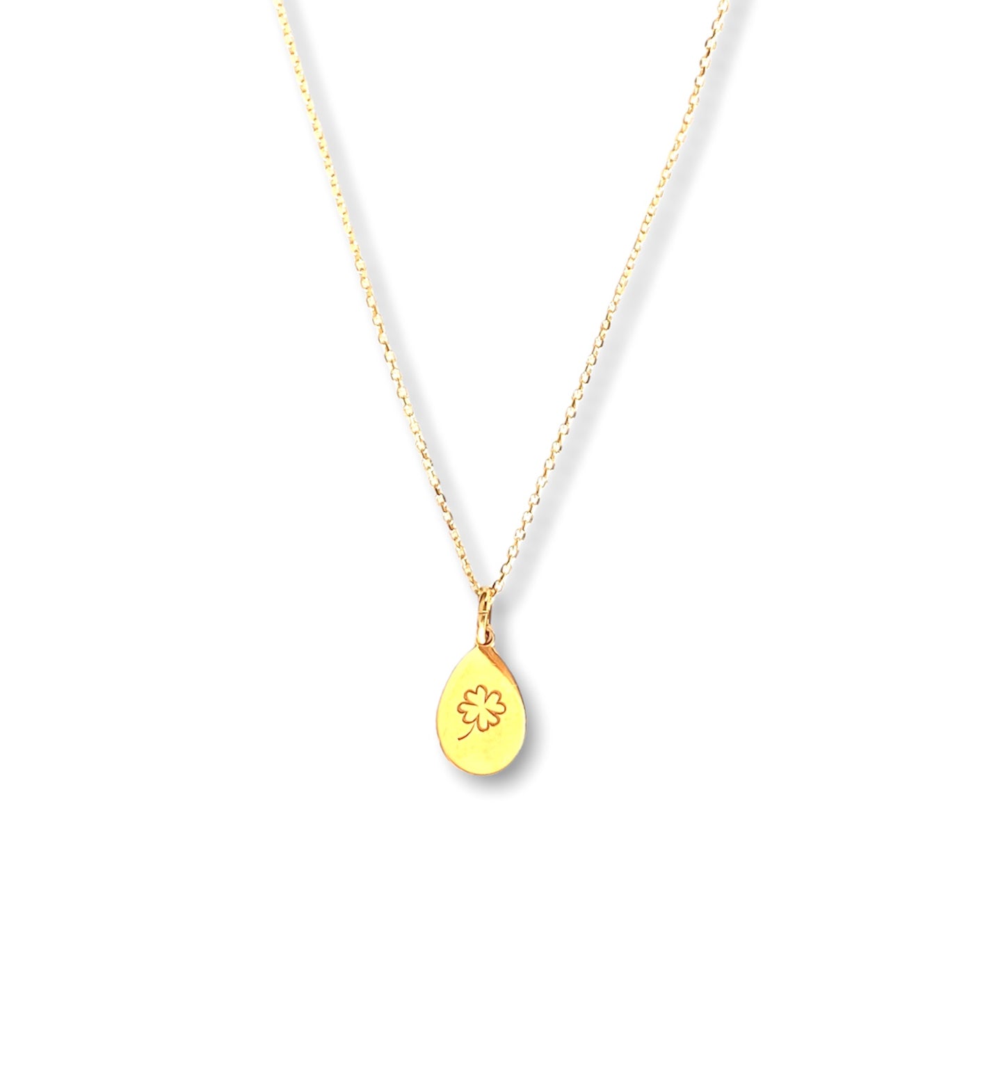 Eggs | Tiny drop pendant goldplated silver