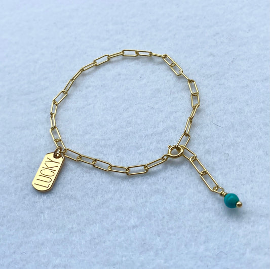 Words mini tag charm bracelet | silver 925