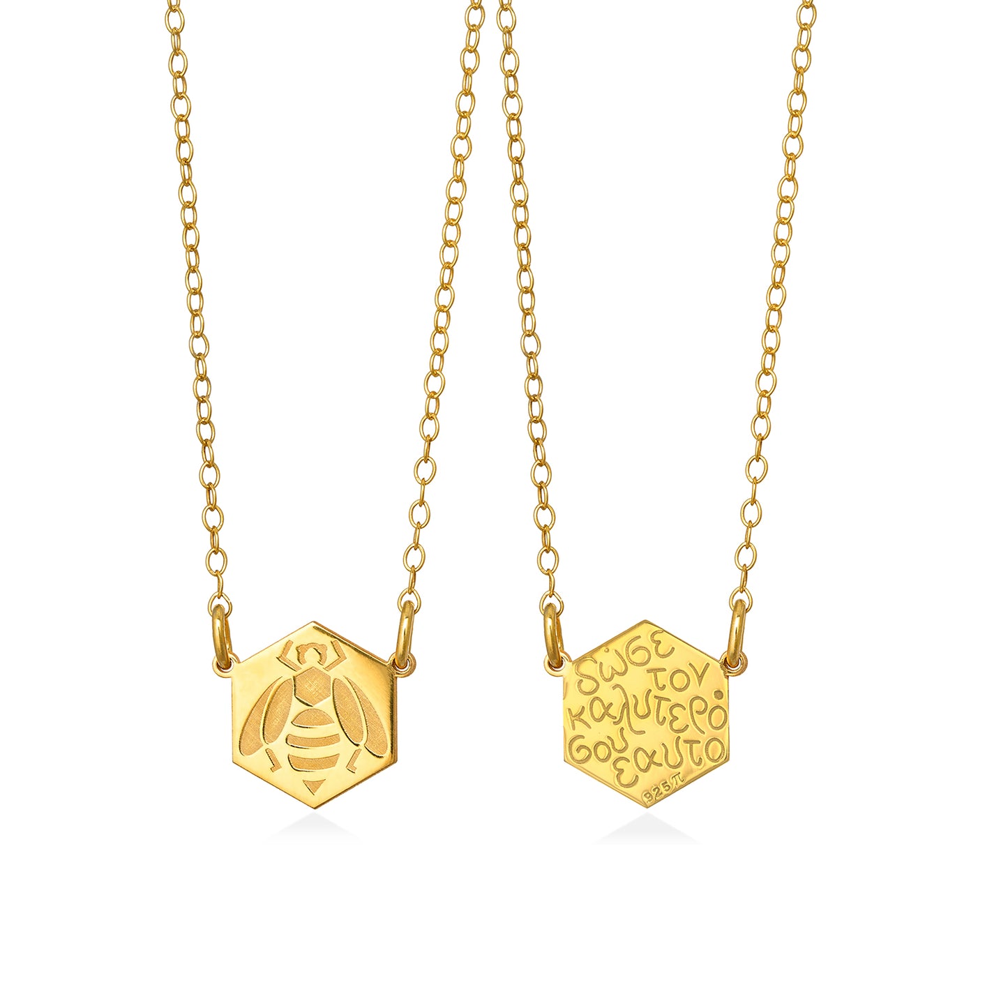 Bee your best self | double-face necklace