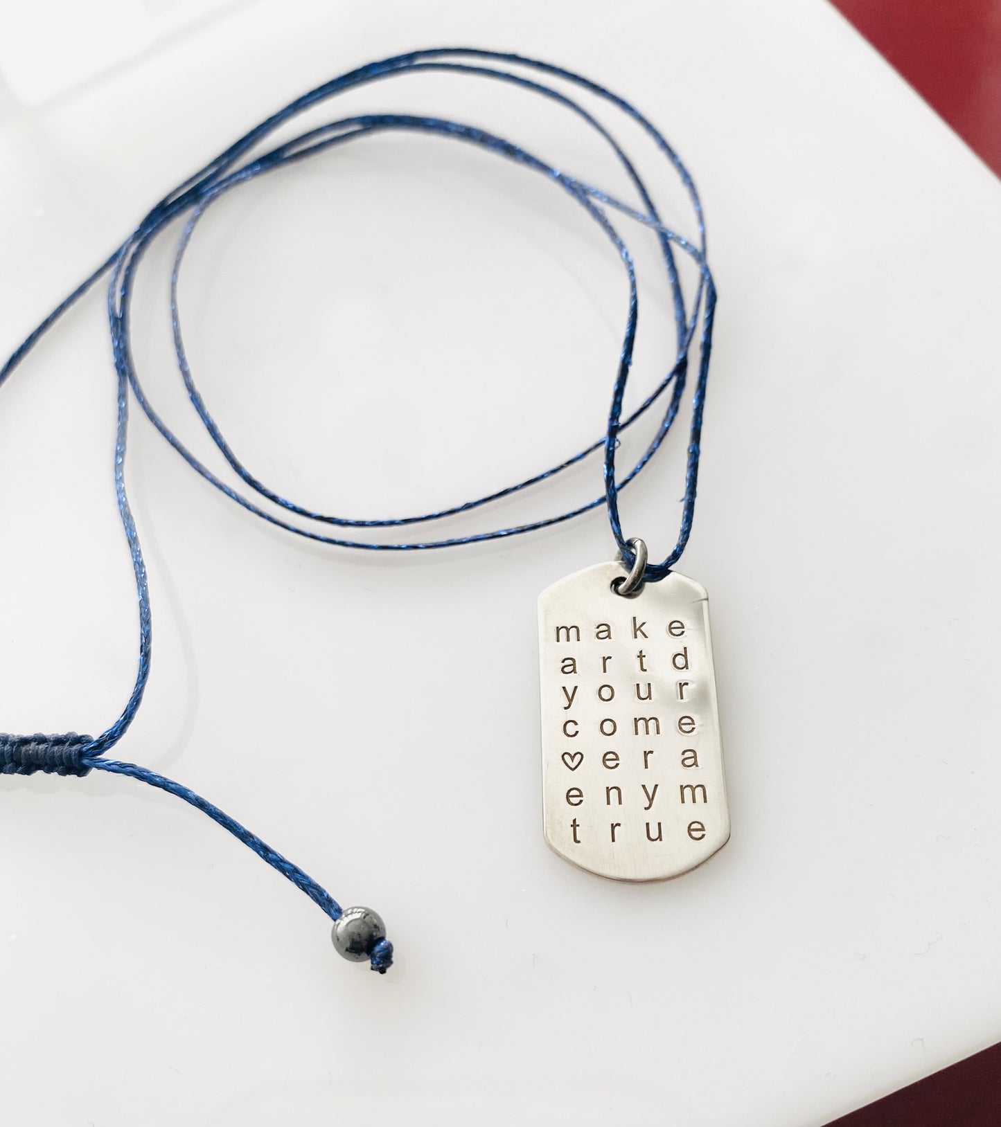 Make your dream ~ word puzzle | tag pendant