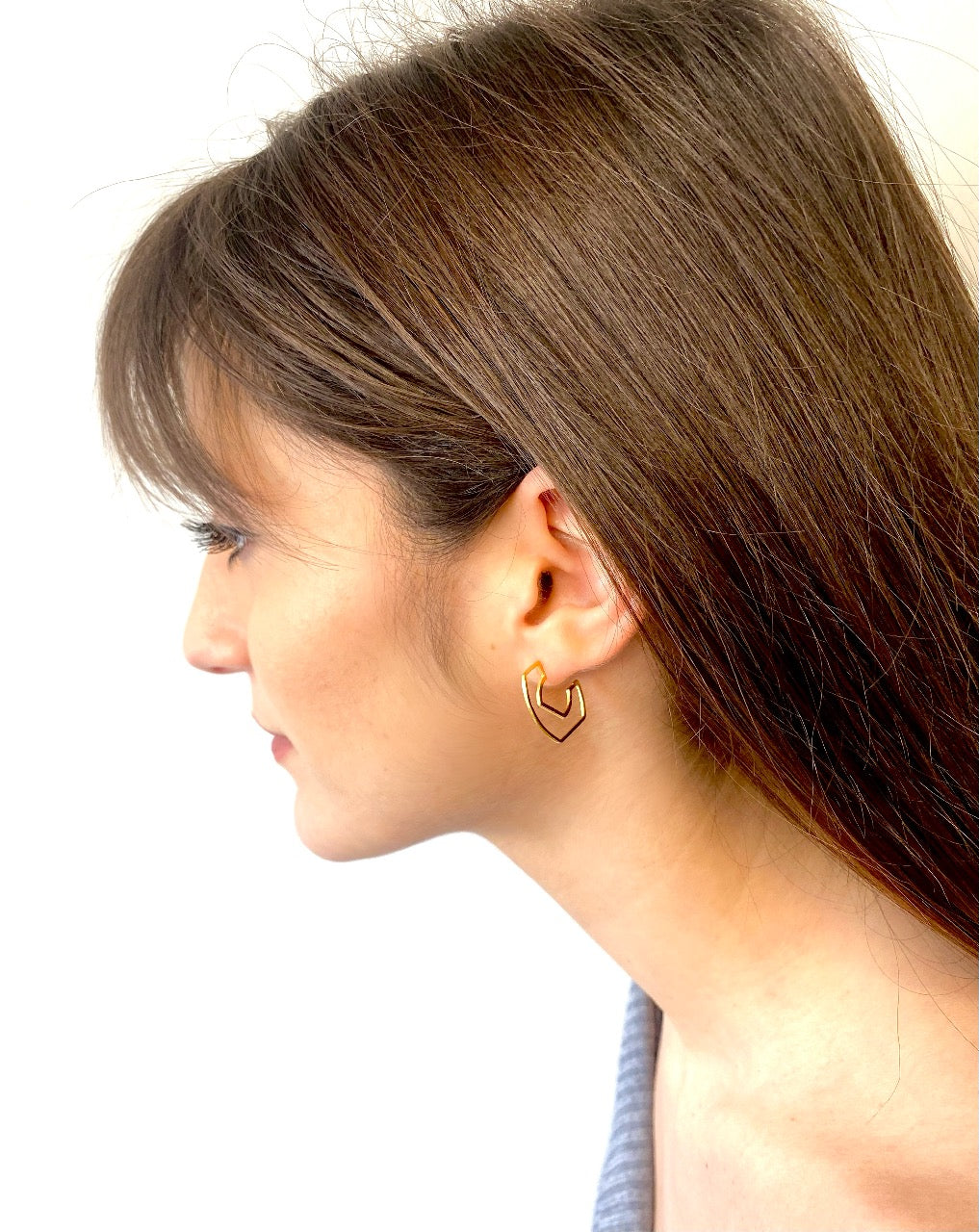 Outline Hoop Earrings Small