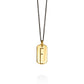 Monogram | mini tag 18k gold plated vermeil pendant