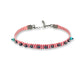 Beaded cuff “Spring” bracelet | hematite, silver and thread
