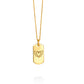 WINGED HEART | mini tag 18k gold plated vermeil pendant
