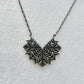 Semedaki velonies/stitches silver necklace