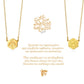 Bee your best self | double-face necklace with pyrite rosary chain