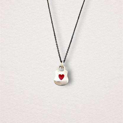 Love Forever | padlock charm necklace silver 925