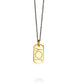 JOY | mini tag 18k gold plated vermeil pendant